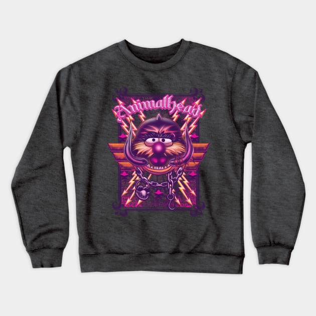 Animal-Head Crewneck Sweatshirt by sambukino